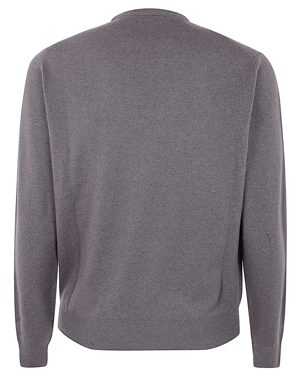 FILIPPO DE LAURENTIIS Gray Long Sleeves Round Neck for men