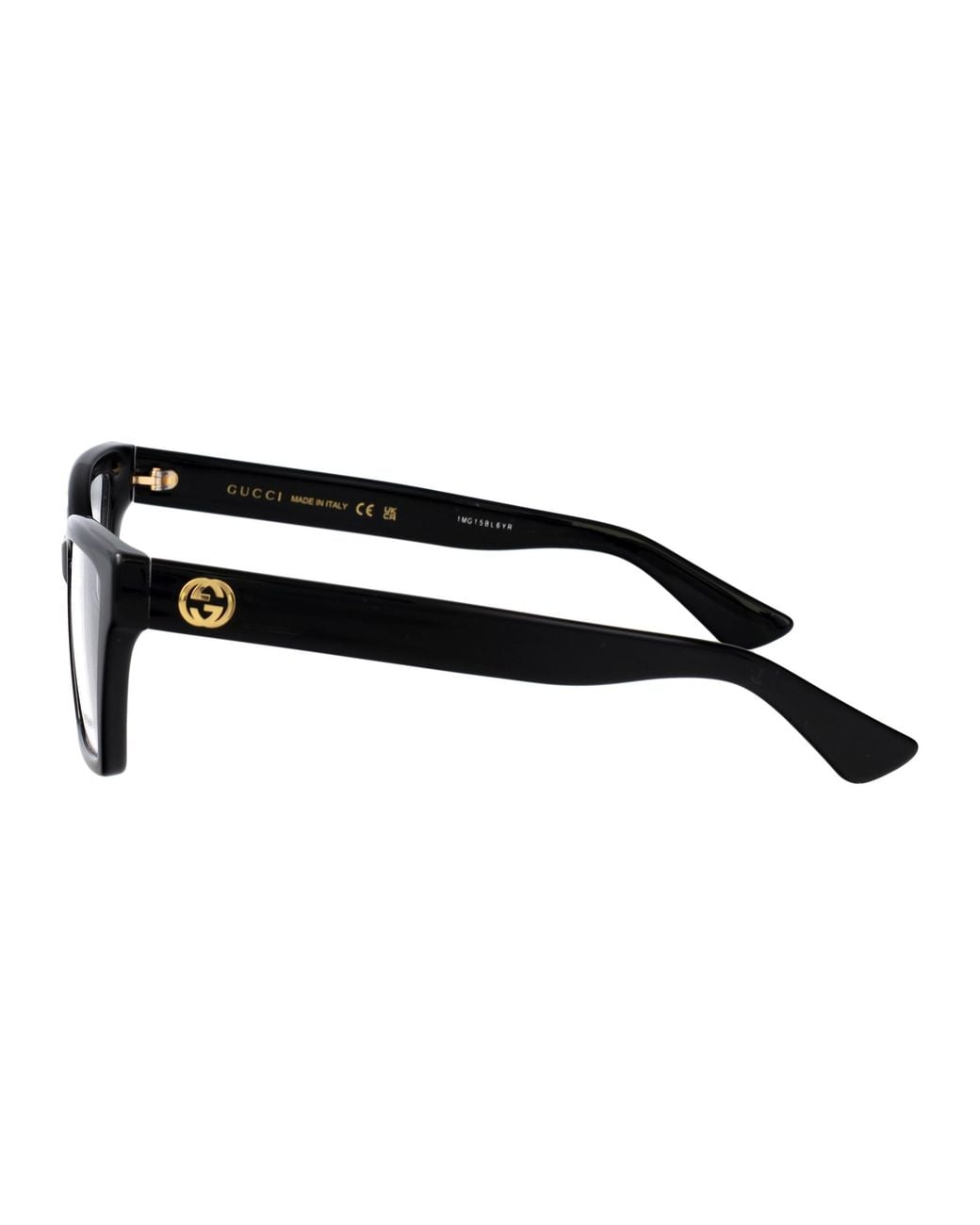 Gucci Black Transparent Injected Glasses