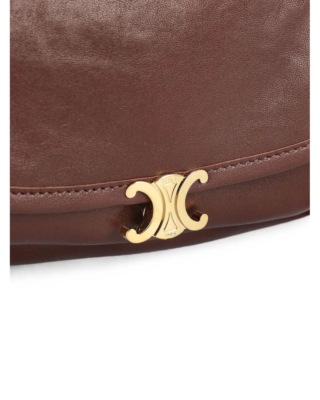 Céline Brown Little Halfmoon Cross Body Bag