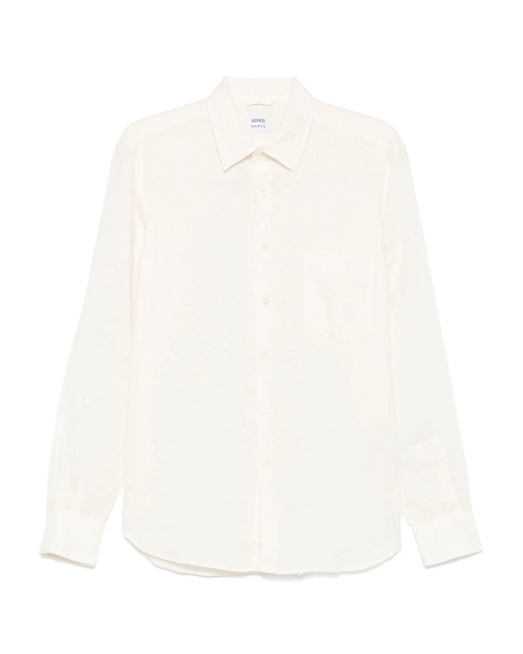 Aspesi White Ice Linen Sedici Shirt