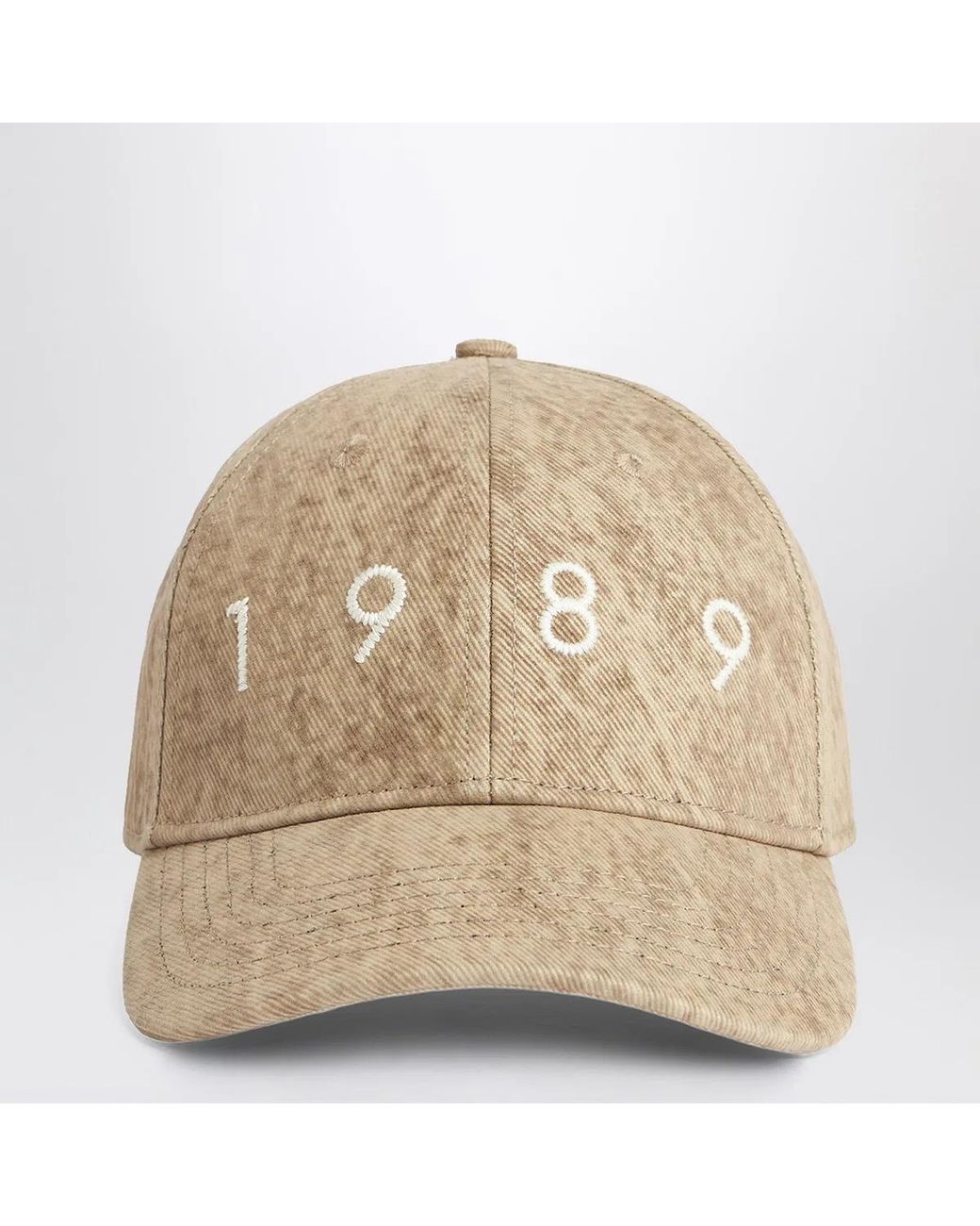 1989 STUDIO Natural Baseball Cap Denim Flock 1989 Camo for men