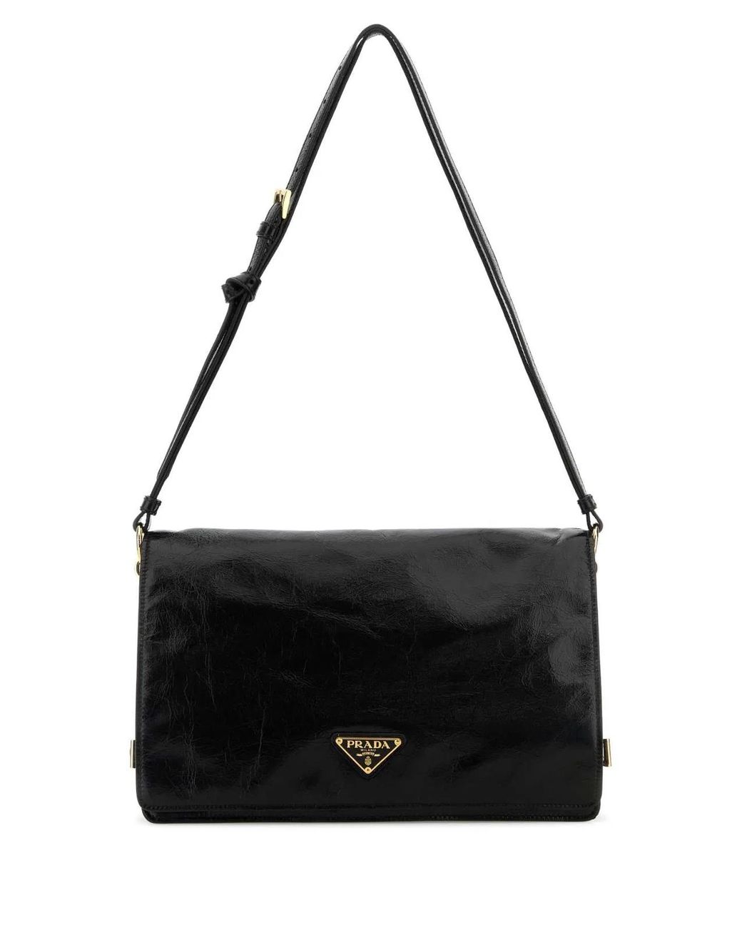 Prada Black Leather Medium Shoulder Bag