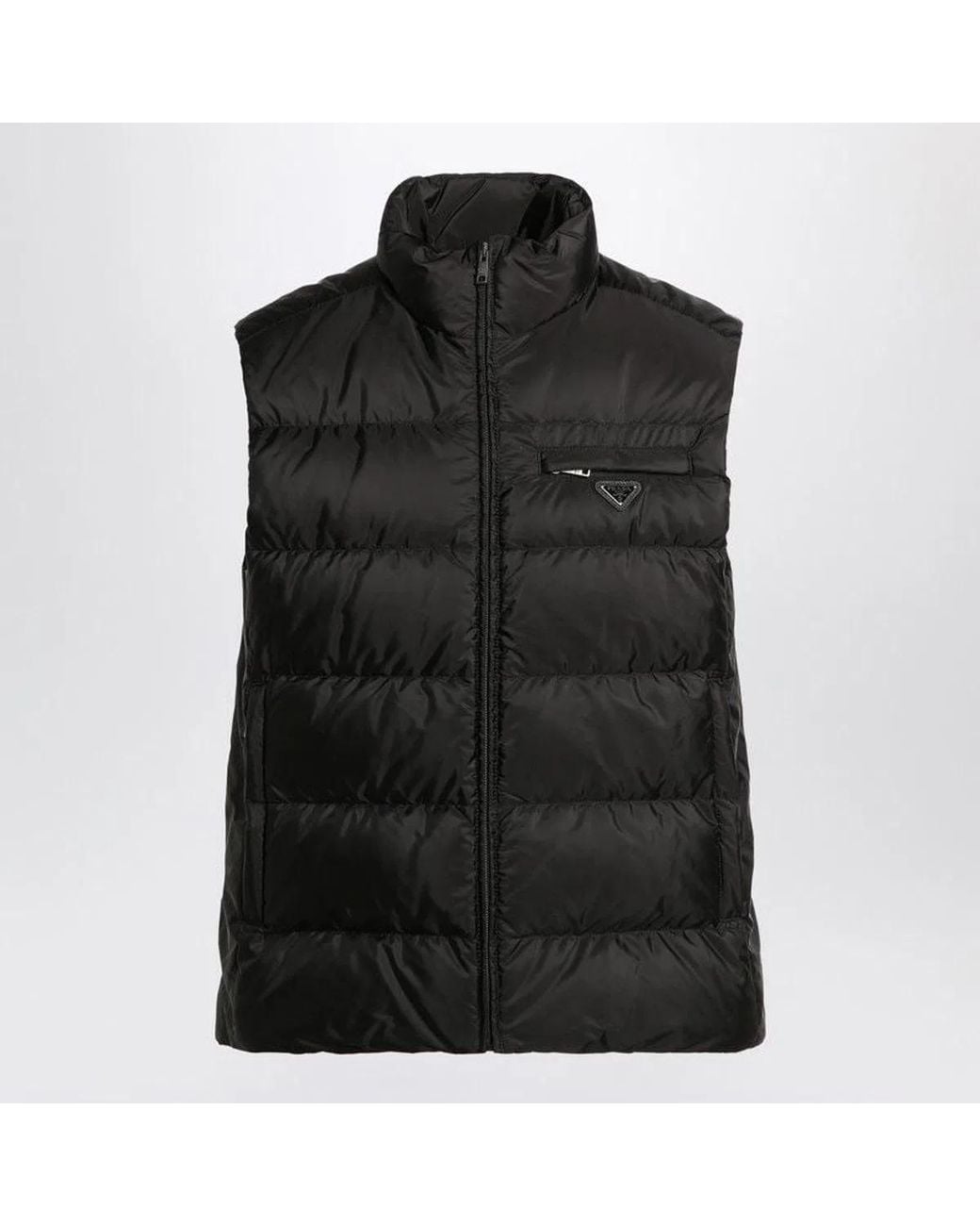 Prada Black Padded Vest Re-Nylon for men