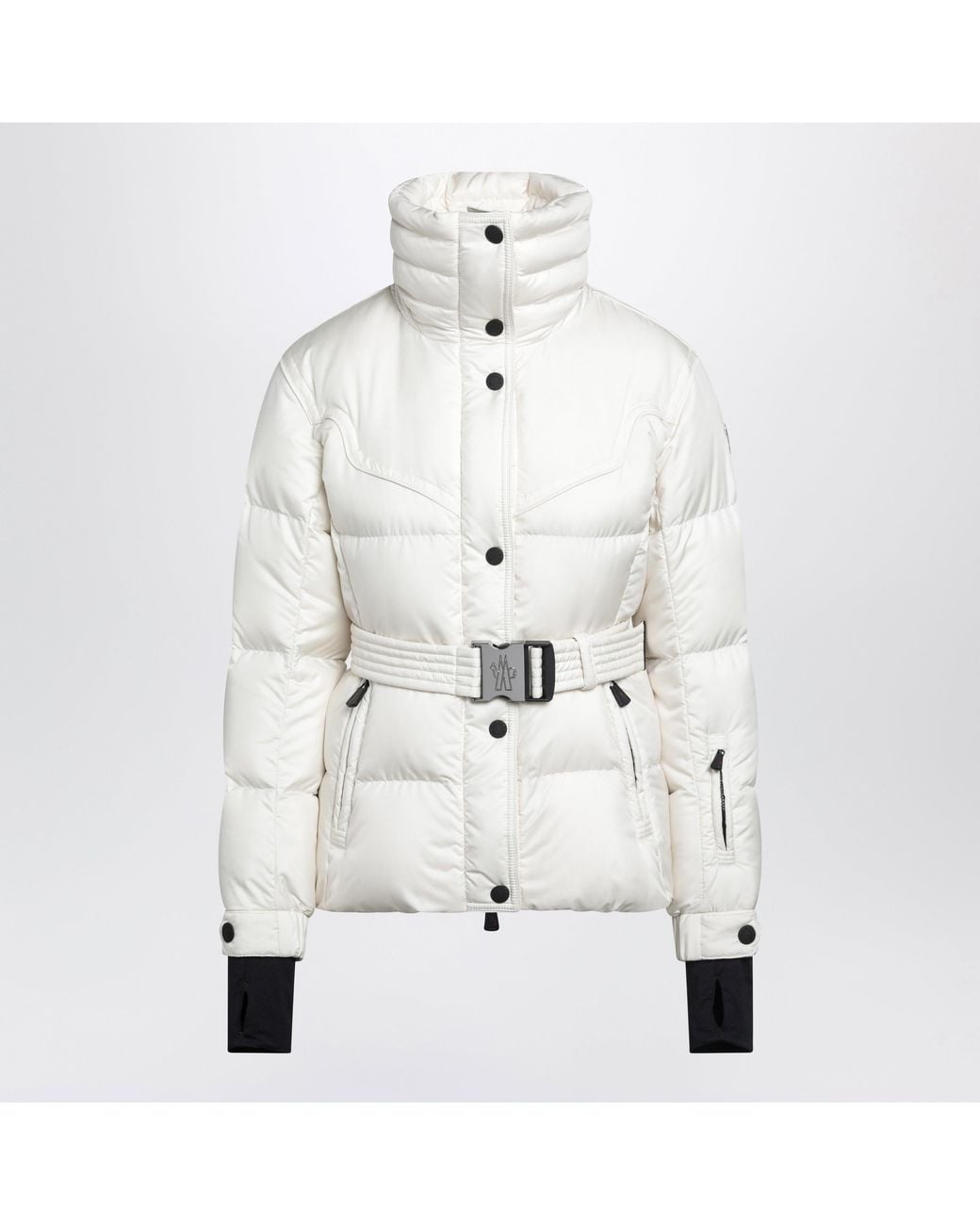 Moncler White Karshi Polyester Ski Jacket