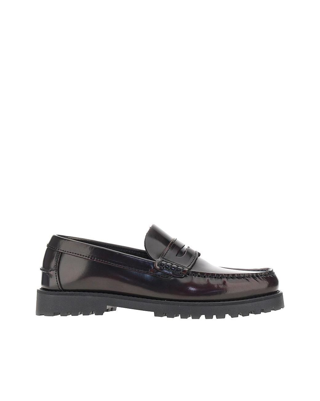 BIANCO LEVRIN Black Biagreg Leather Loafers for men