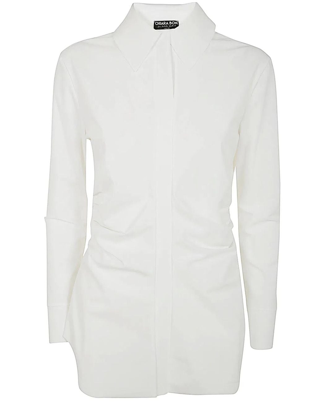 Chiara Boni White Doris Shirt Jersey