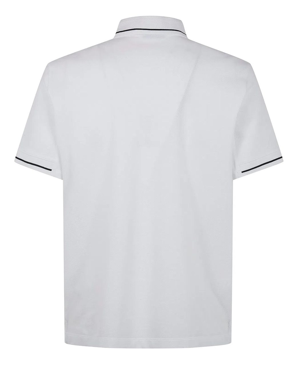 Moncler White Classic Polo Shirt for men