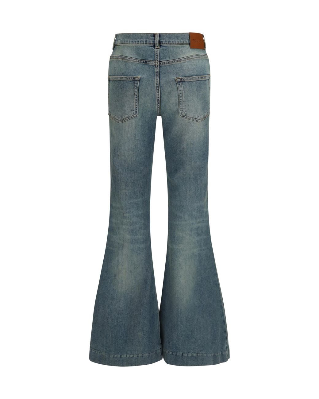McQueen Blue Flared Denim Jeans