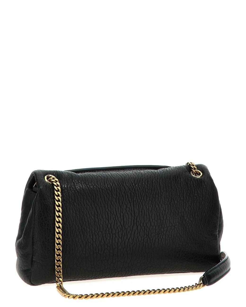 Saint Laurent Black 'Calypso' Medium Shoulder Bag