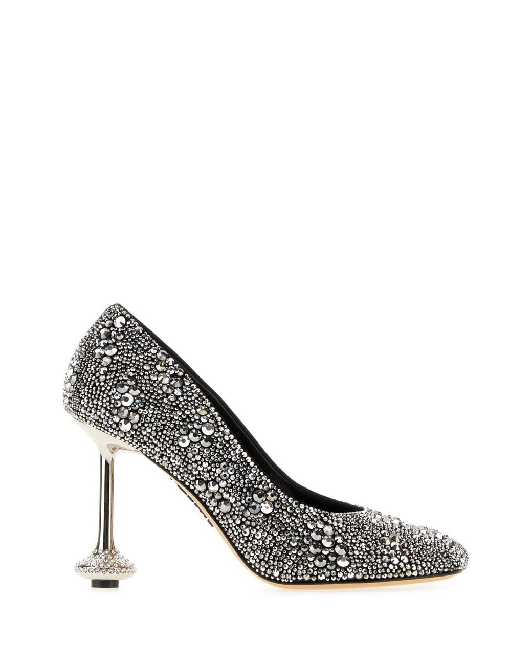 Loewe Metallic Toy Pump 90 Embossed Heels