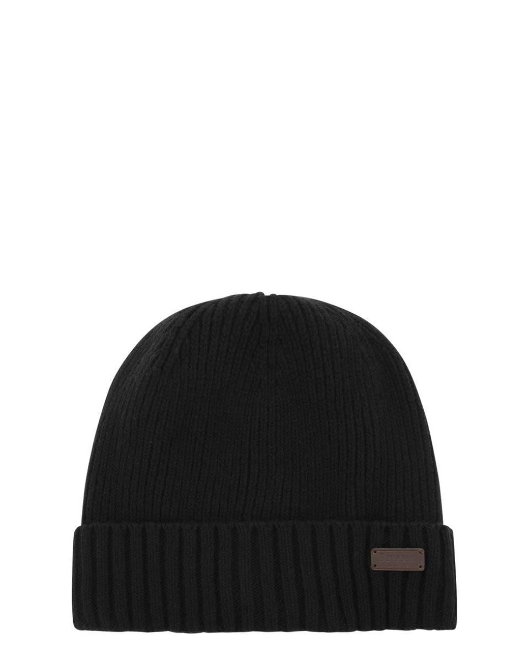 Barbour Black Carlton Wool Cap for men