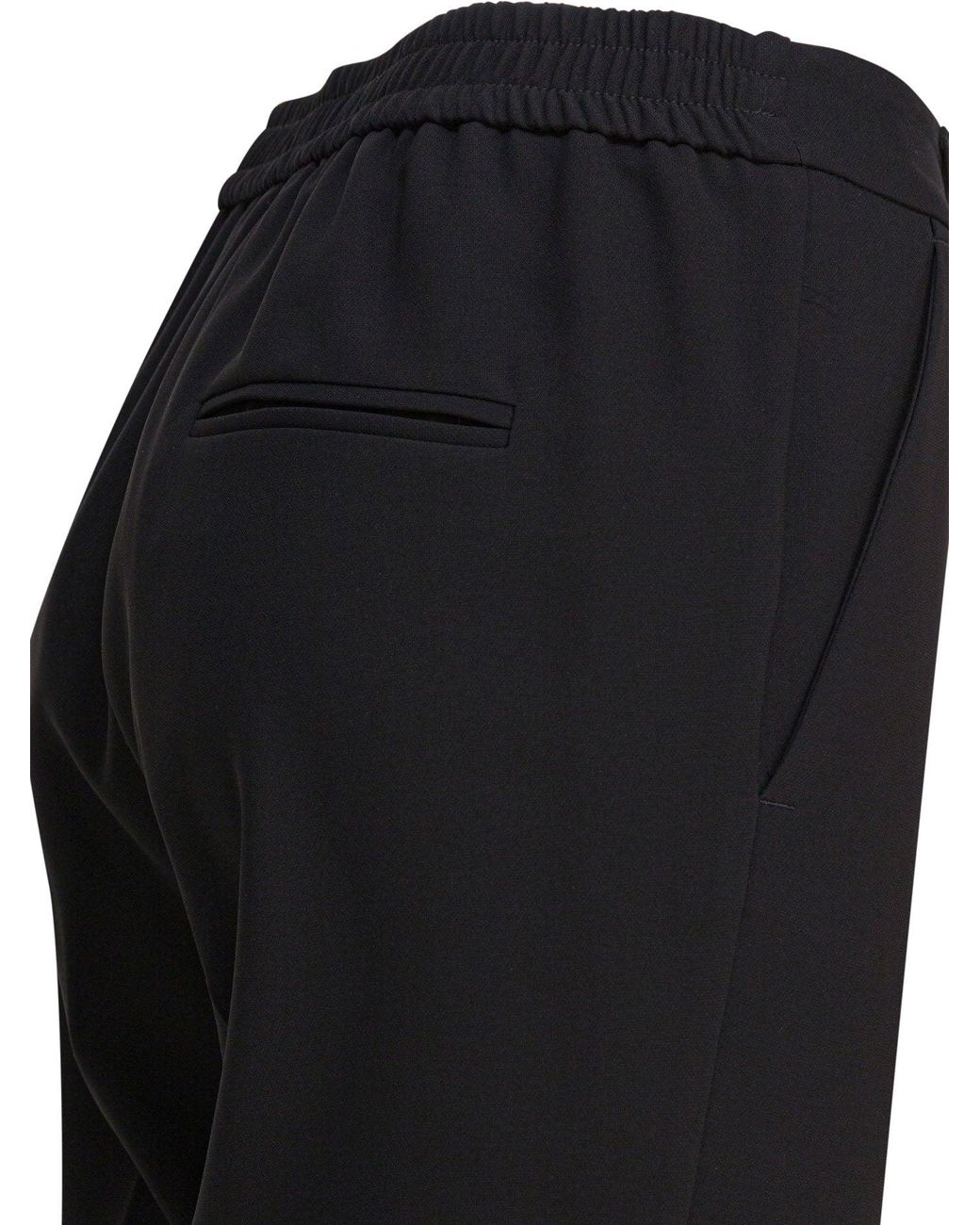 Semler Black Pants With Elasticized Waist Trousers