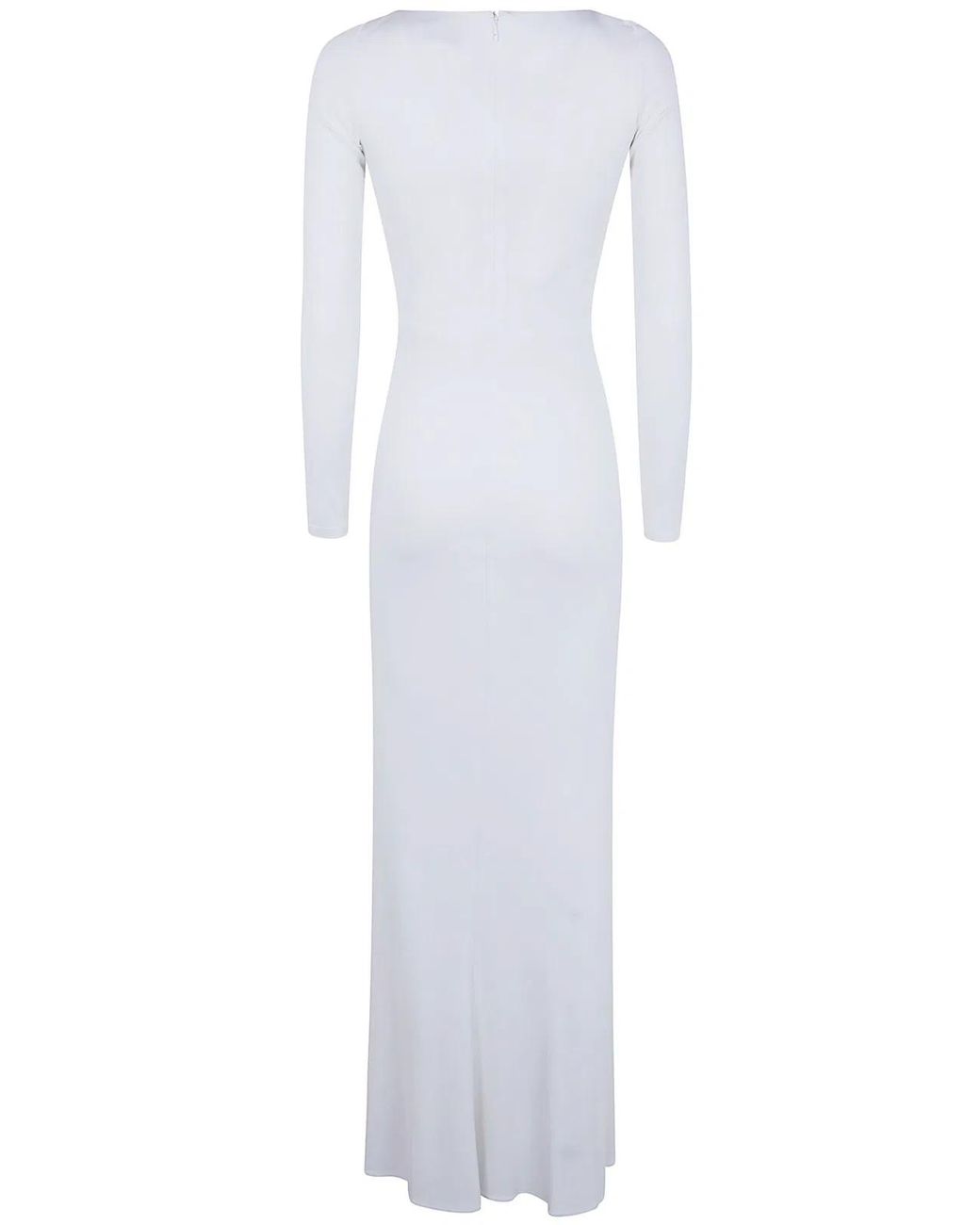 Elisabetta Franchi White Carpet Long Dress