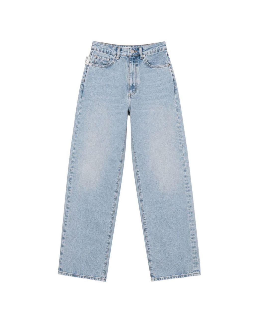 ICON DENIM Blue Cotton Jeans