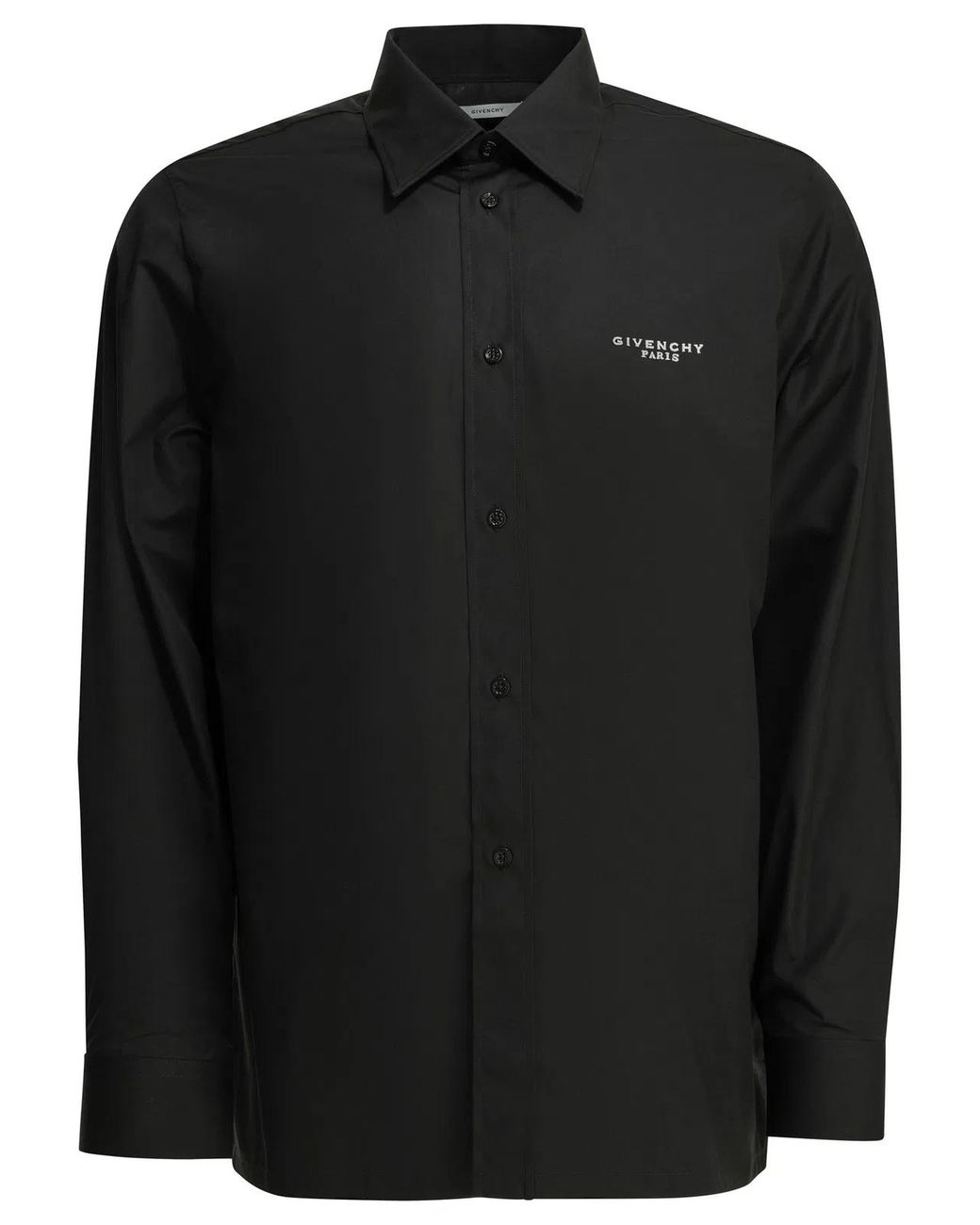 Givenchy Black Camicia Casual Con Logo for men