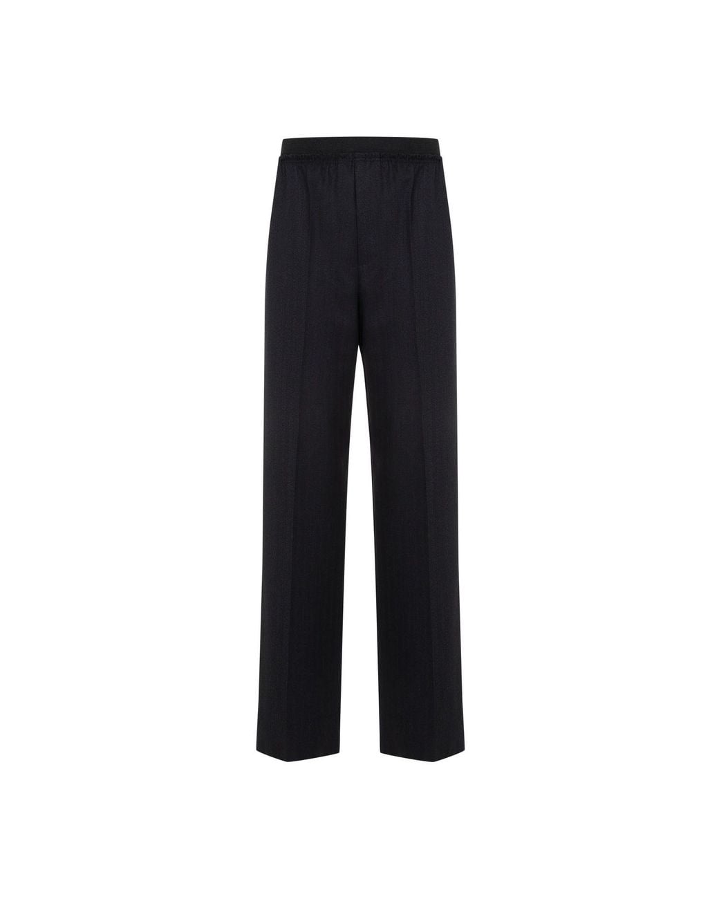 Bottega Veneta Blue Elegant Striped Wool Trousers