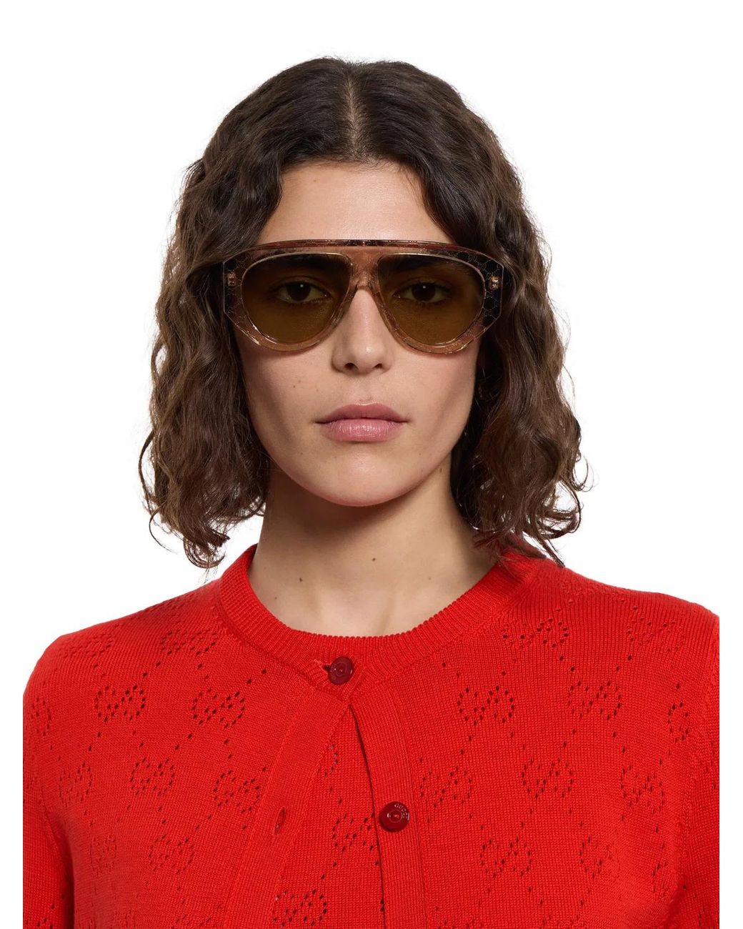 Gucci Natural Mask Frame Sunglasses