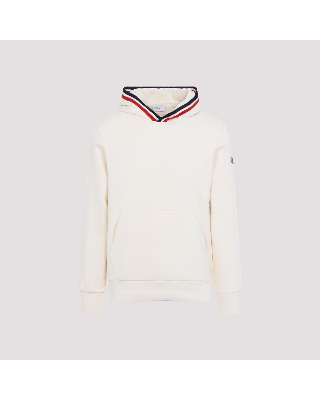 Moncler White Misccellaneous Sweater Hoodie for men