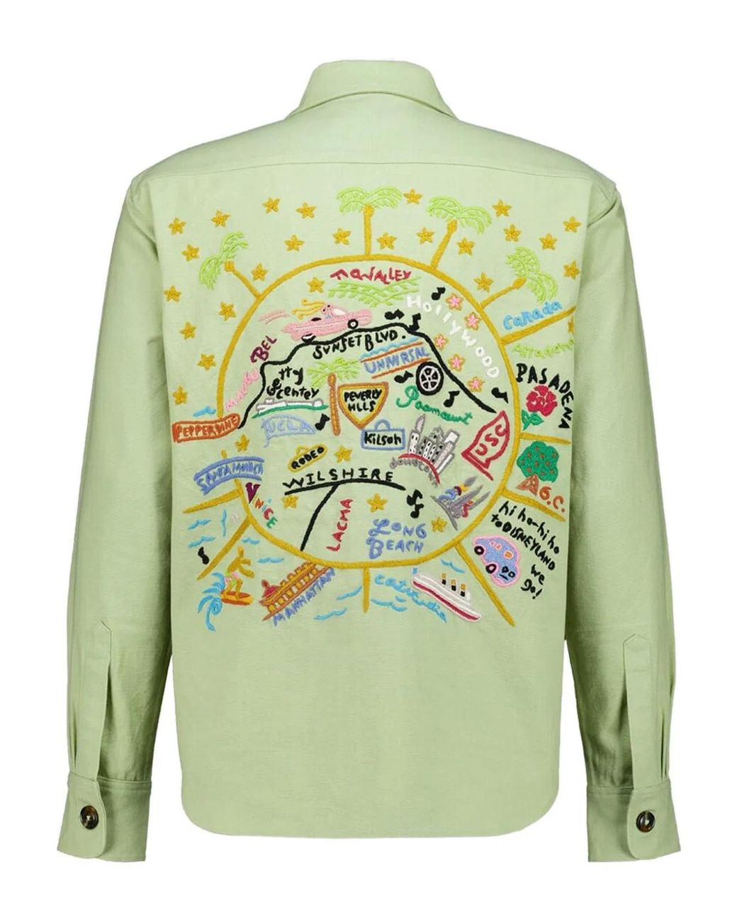 BAZISZT Green Cotton Jacket for men