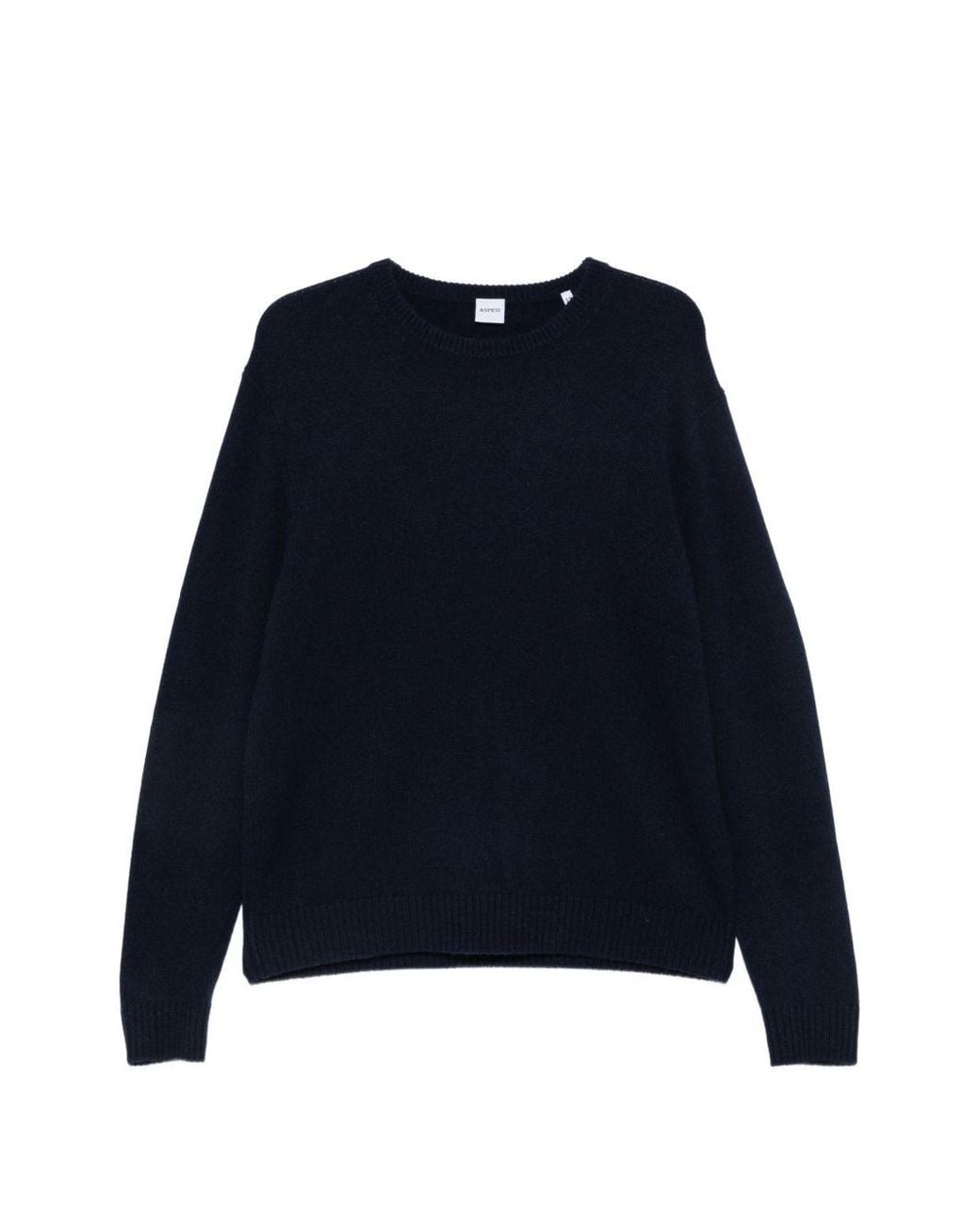 Aspesi Blue Cashmere Sweater for men