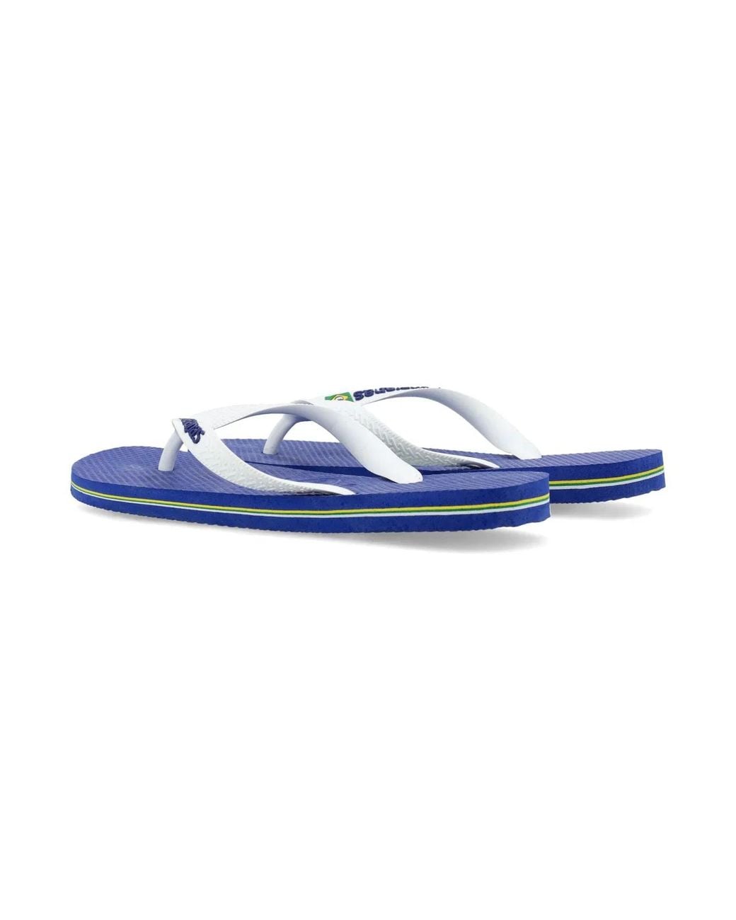 Havaianas Blue Brasil Logo Flip-Flops