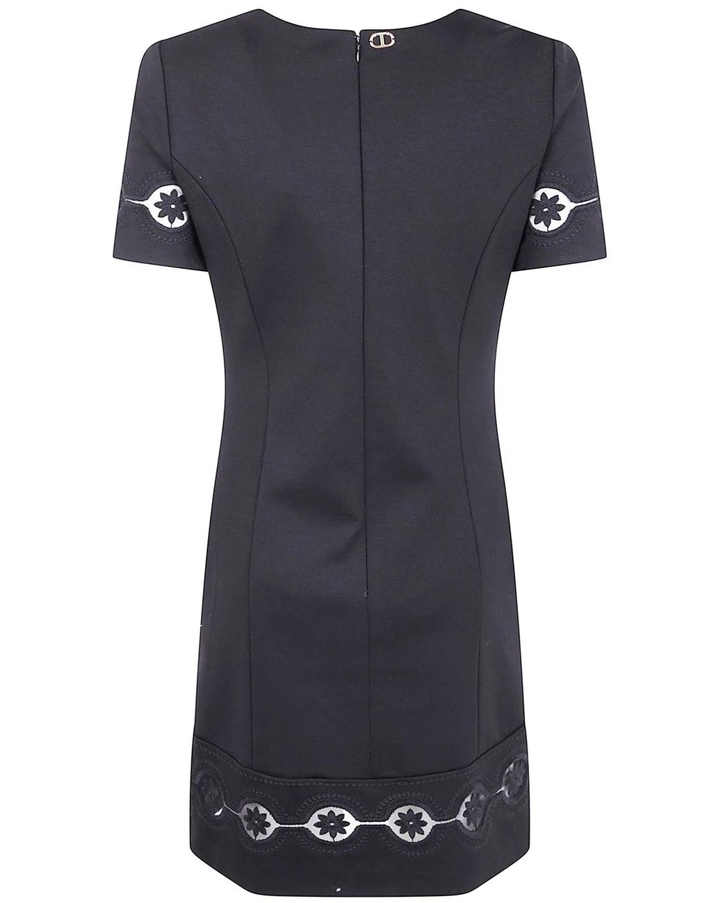 Twinset Black Short Sleeve Dress
