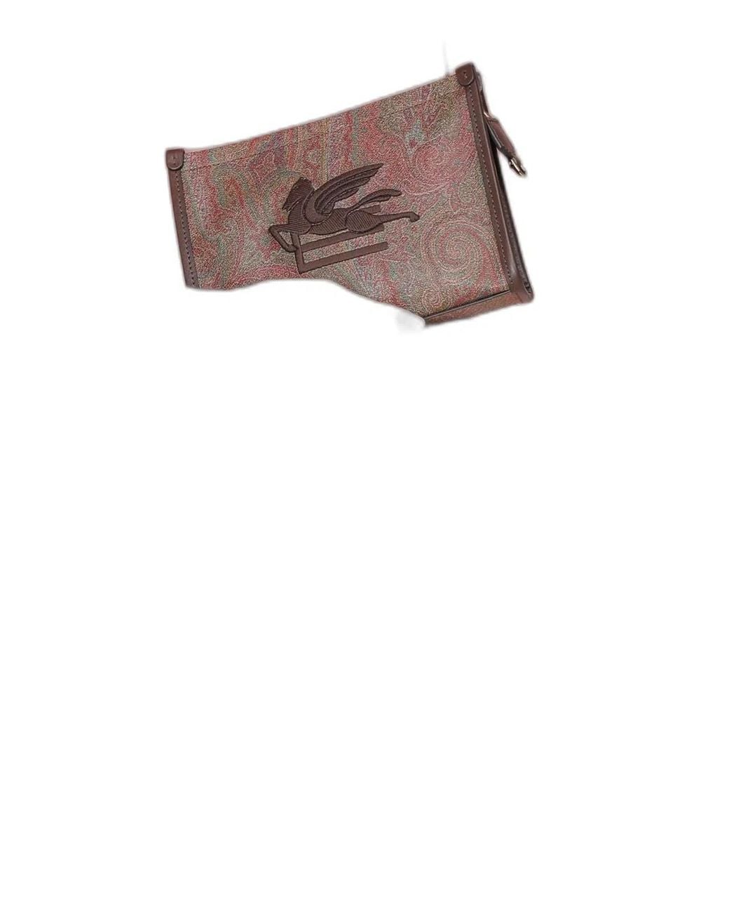 Etro Brown Arnica Cotton Shoulder Bag