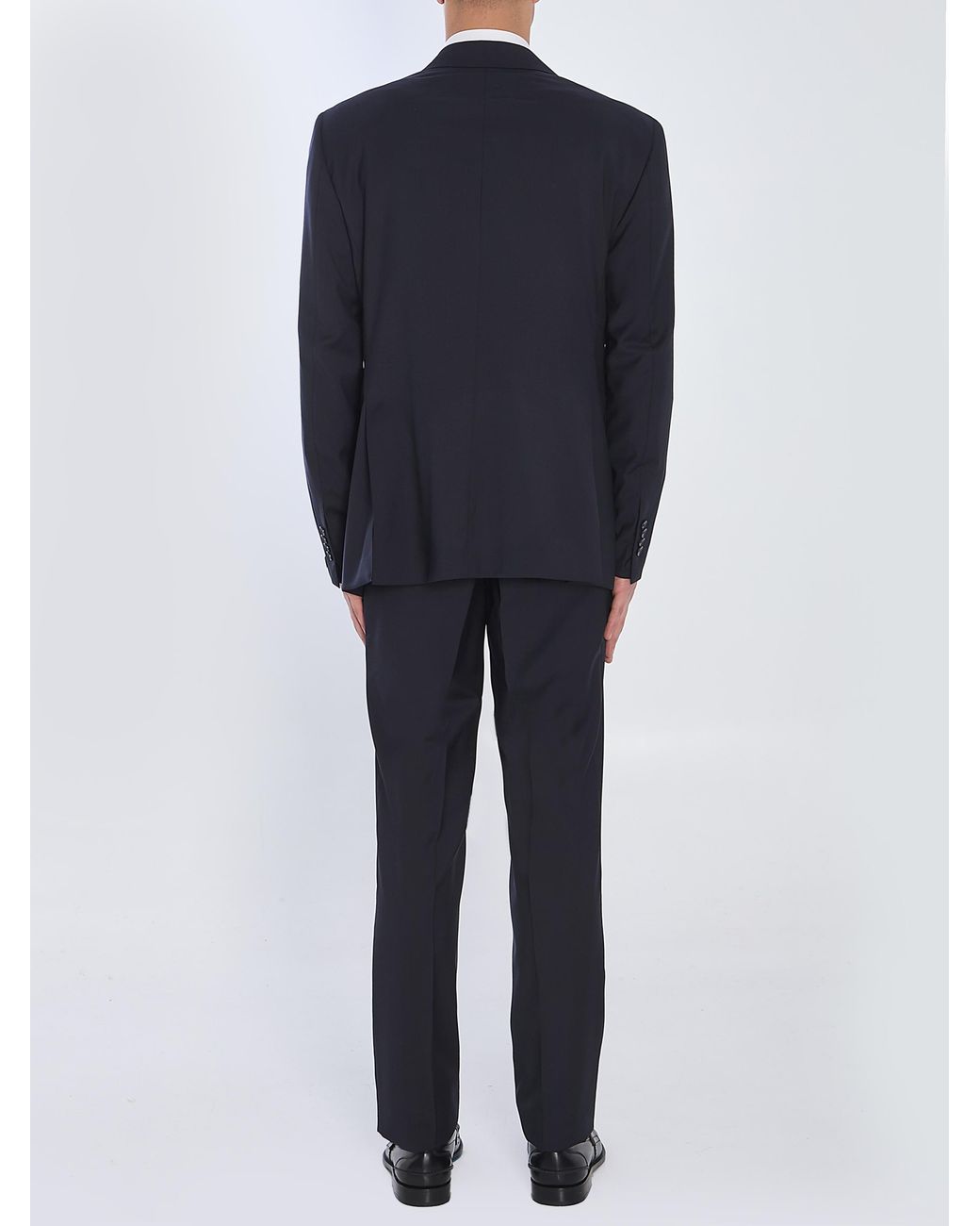 Tagliatore Blue Biue Napoli Single-Breasted Virgin Wool Suit for men