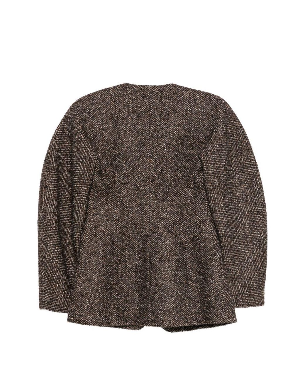 Bazar Deluxe Brown Wool Blend Jacket