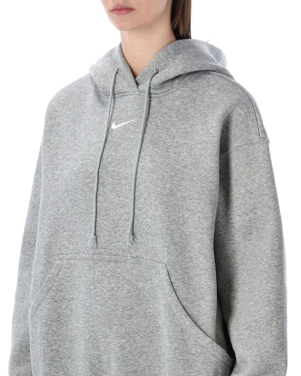 Nike Gray Phoenix Fleece Oversized Hoodie