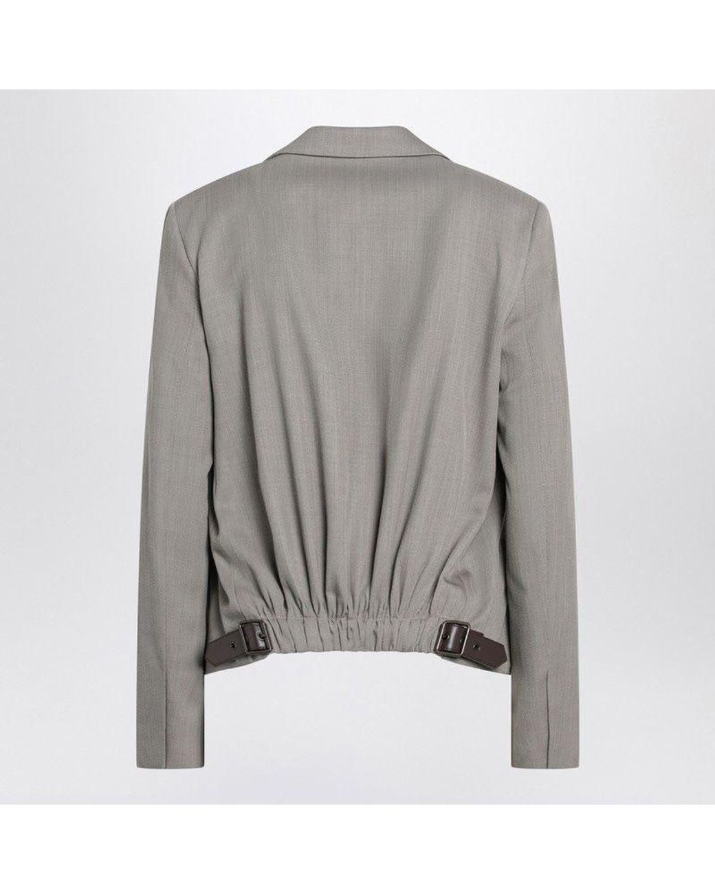 Loewe Gray Mélange Wool Jacket