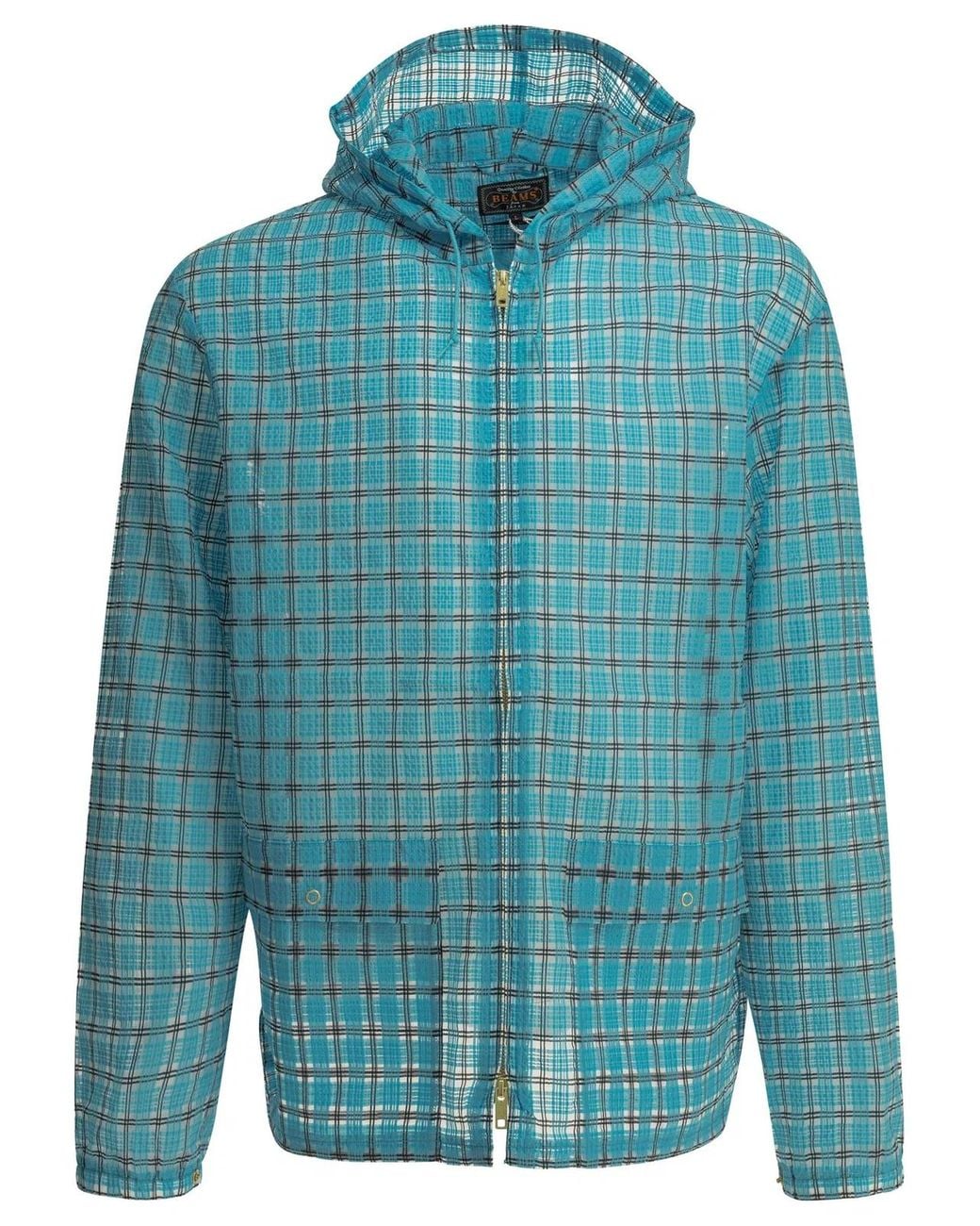 Beams Plus Blue Swing Nylon Lightweight Jacket for men