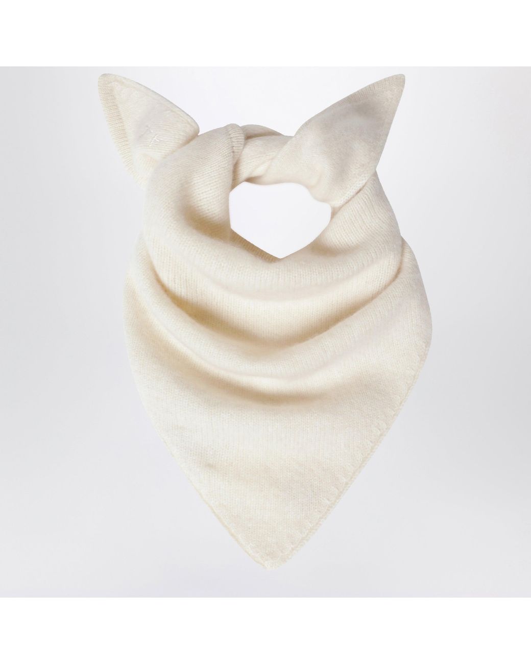 Almada Label White Vanilla Bini Triangular Scarf