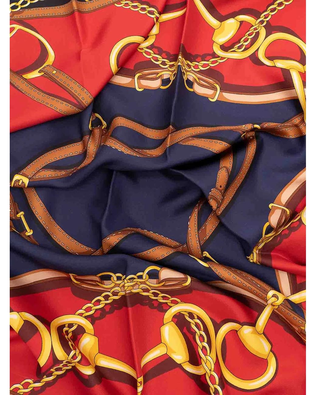 Gucci Red Equestrian Foulard