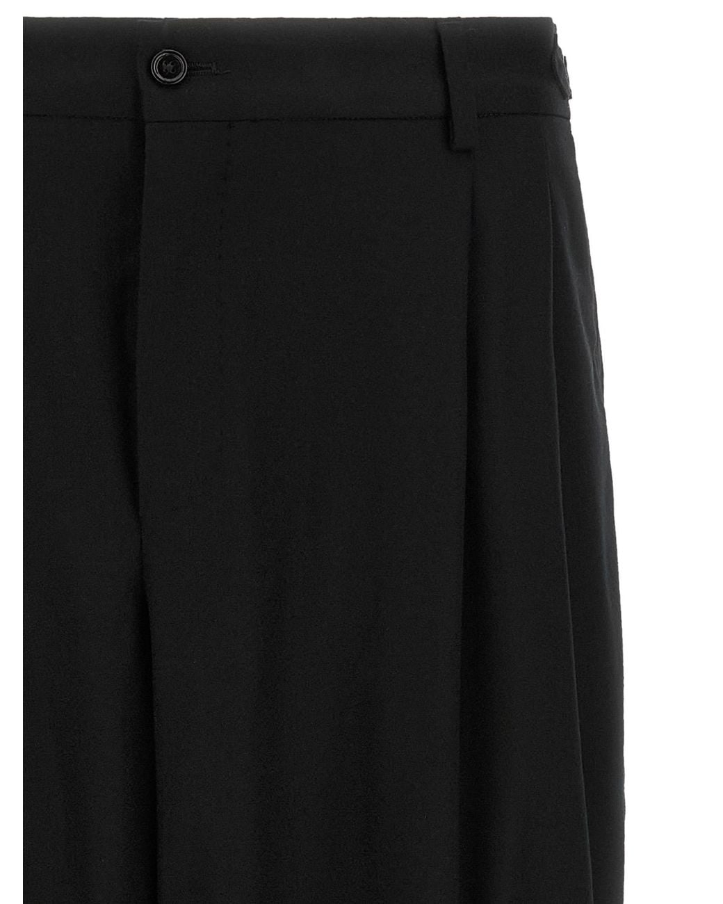 Dolce & Gabbana Black Dolce&Gabbana Flannel Pants for men