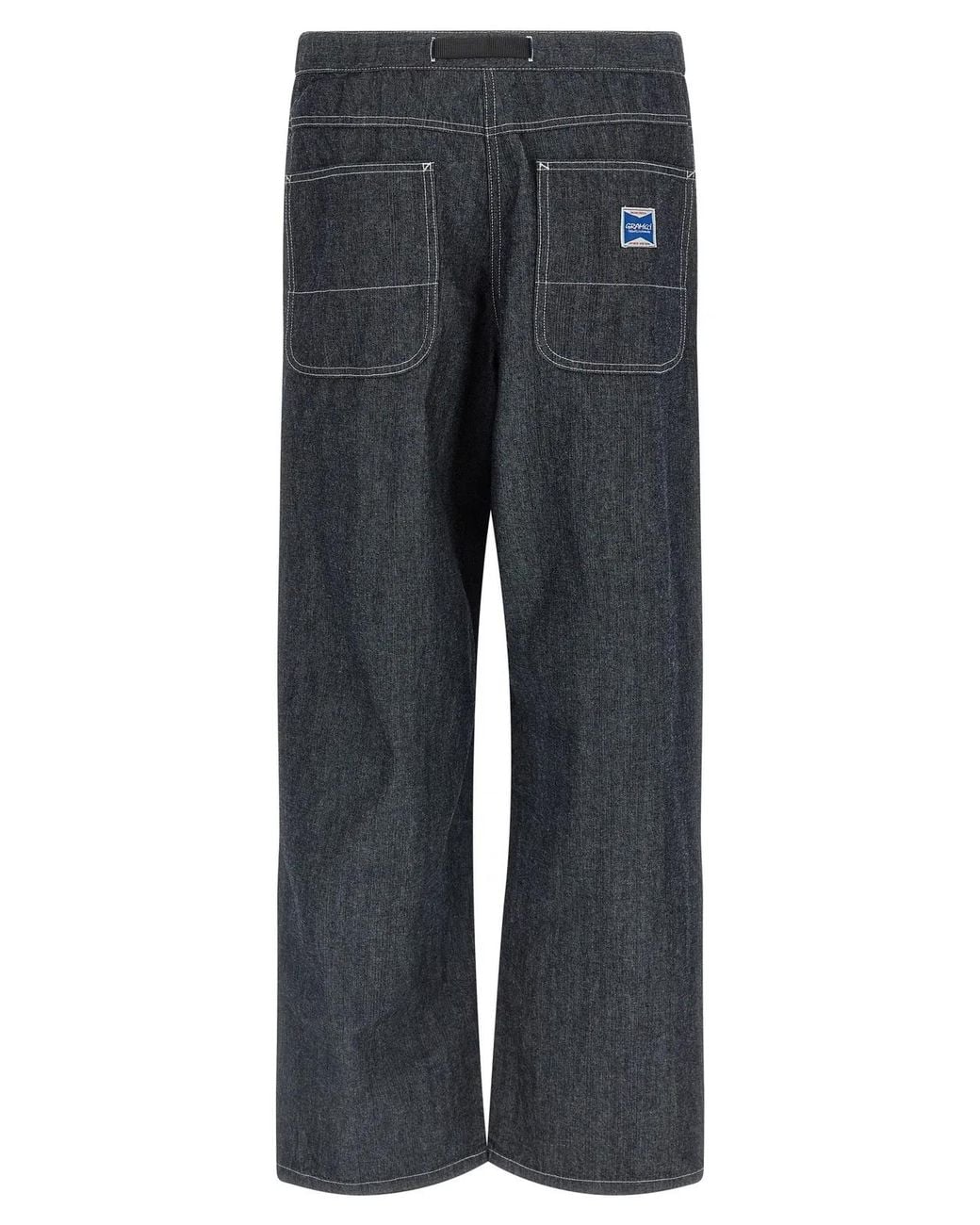 Gramicci Gray 'Japanese Chambray Double Knee' Jeans for men