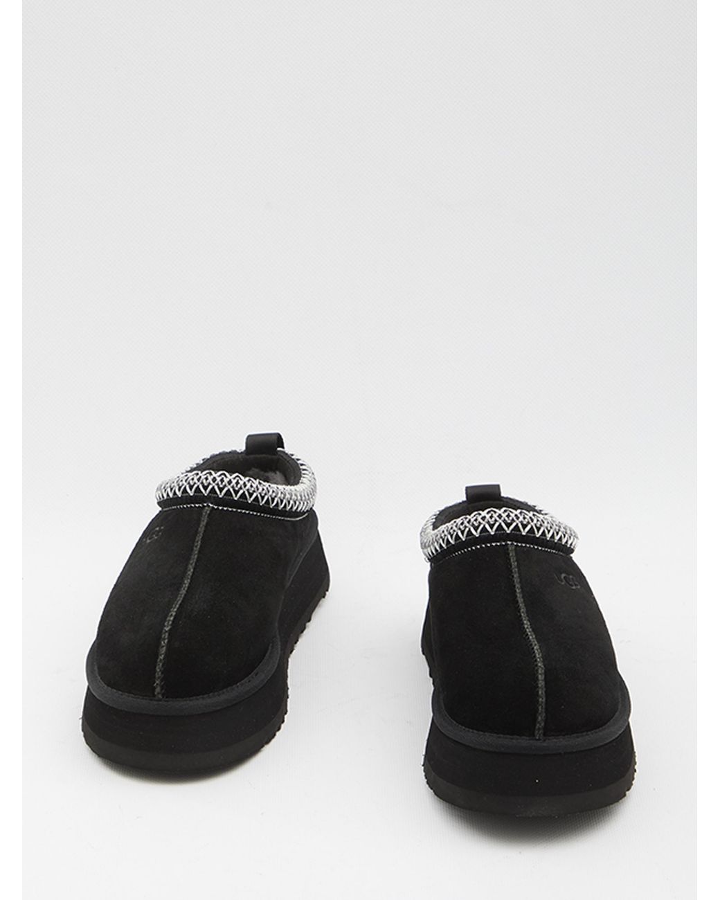 Ugg Black Tazz Ii Suede Platform Mules