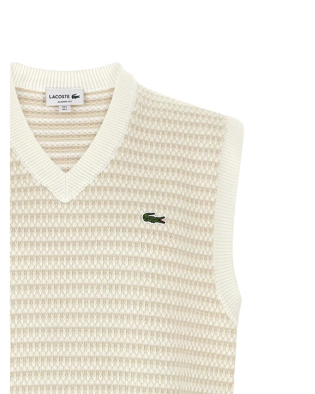 Lacoste Natural Knit Vest for men