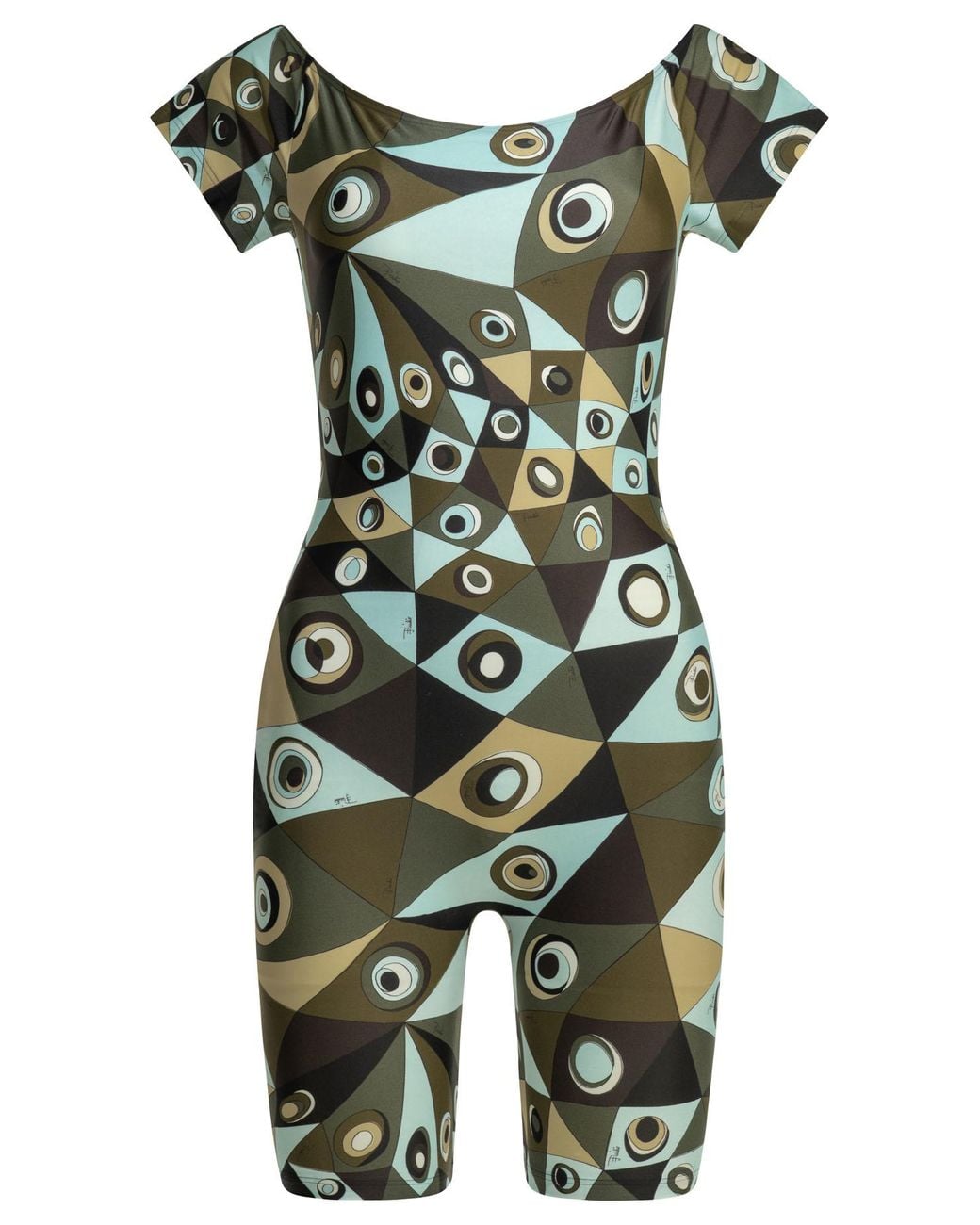 Emilio Pucci Green "Occhi" Overalls