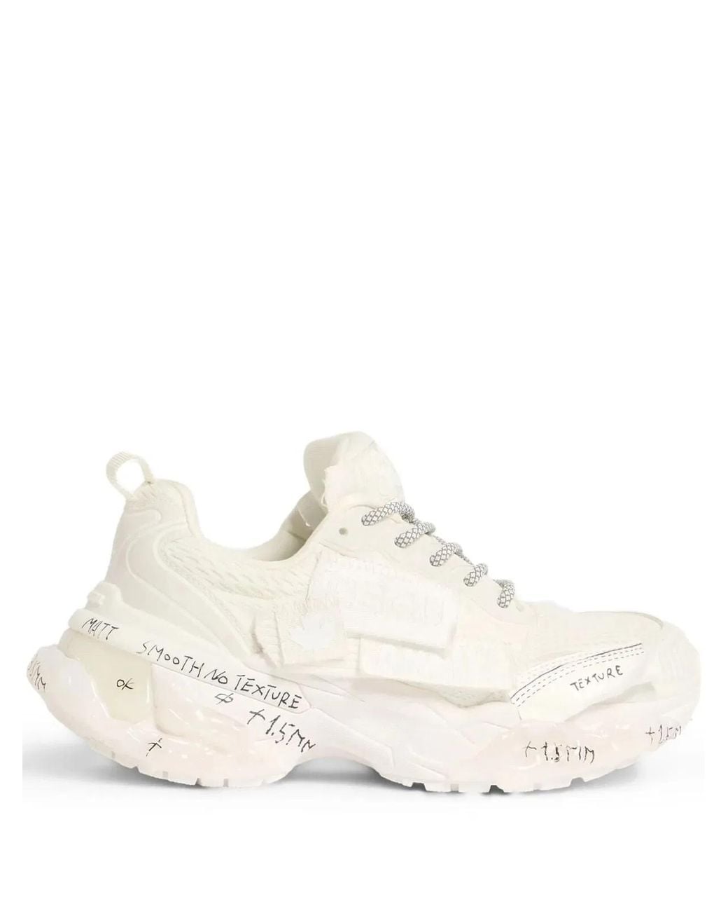 DSquared² Natural Lace-Up Sneakers
