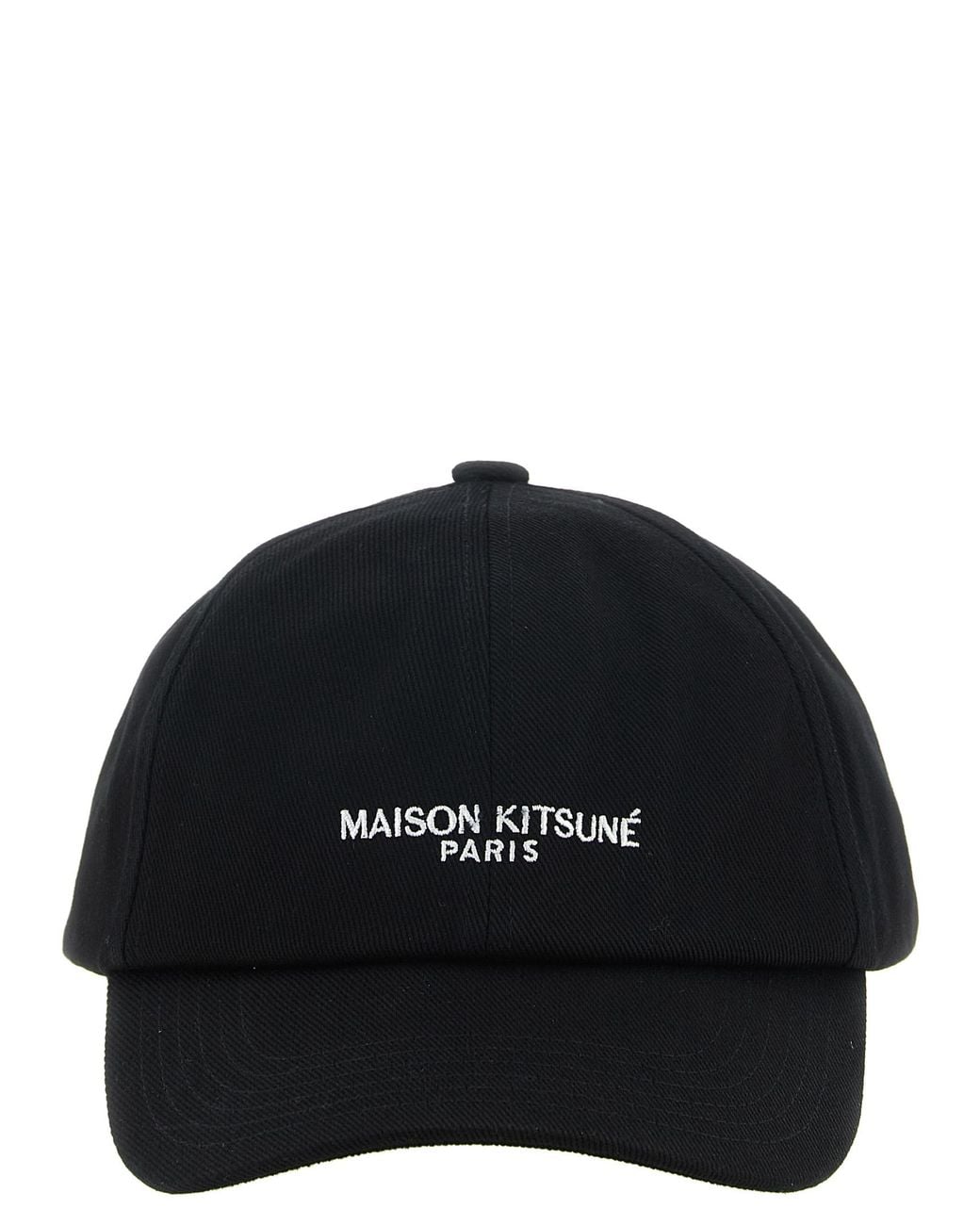 Maison Kitsuné Black 'Maison Kitsuné Paris' Hat for men