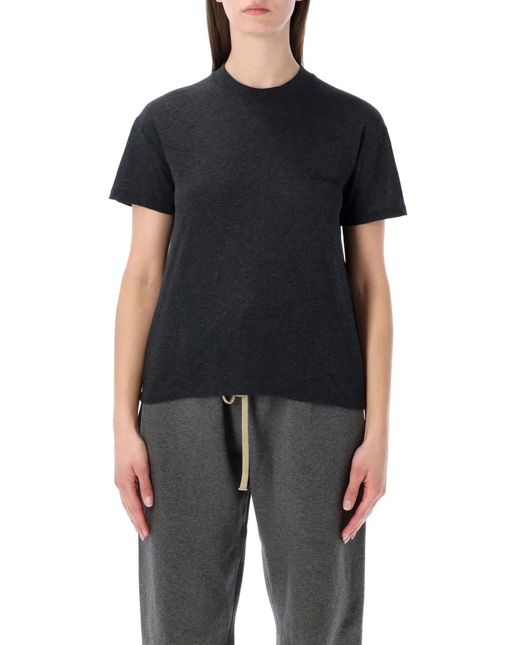Fear Of God Black Essentials Fear Of God Dark Embroidered Classic Tee