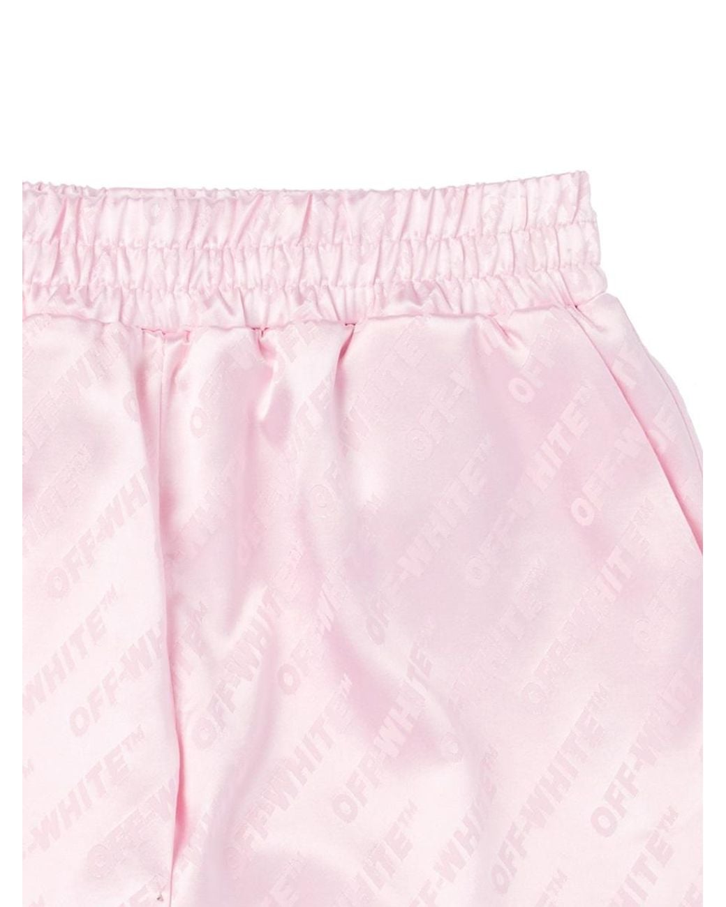 Off-White c/o Virgil Abloh Pink Jacq Off Satin Short