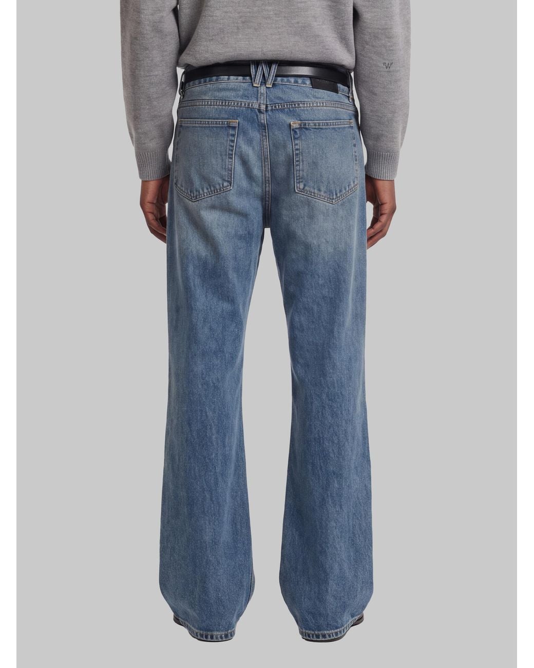 Willy Chavarria Blue Flared Denim Jeans for men