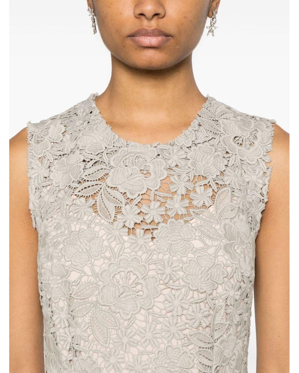 P.A.R.O.S.H. Natural P.A.R.O..H. Peonia Midi Dress