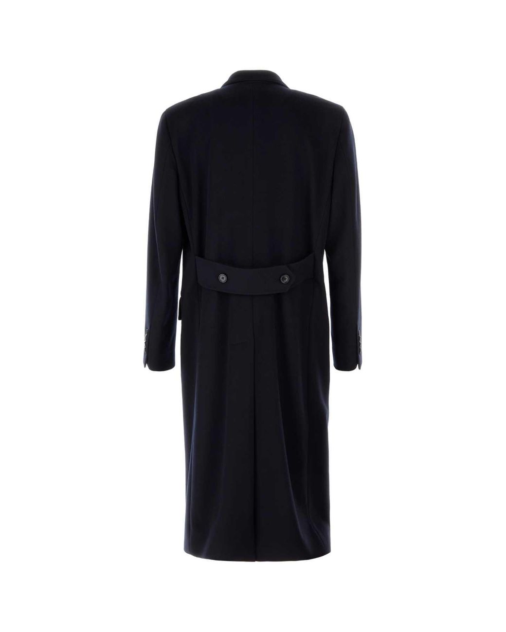 Dolce & Gabbana Black Double Breasted Coat for men