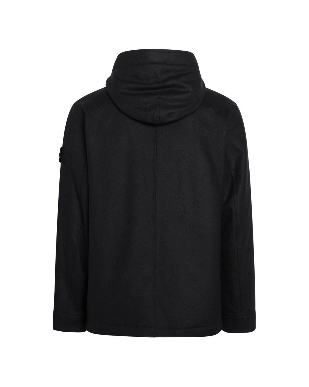Stone Island Black 4100018 Wool Nylon Flannel_S.I. Ghost Parka for men