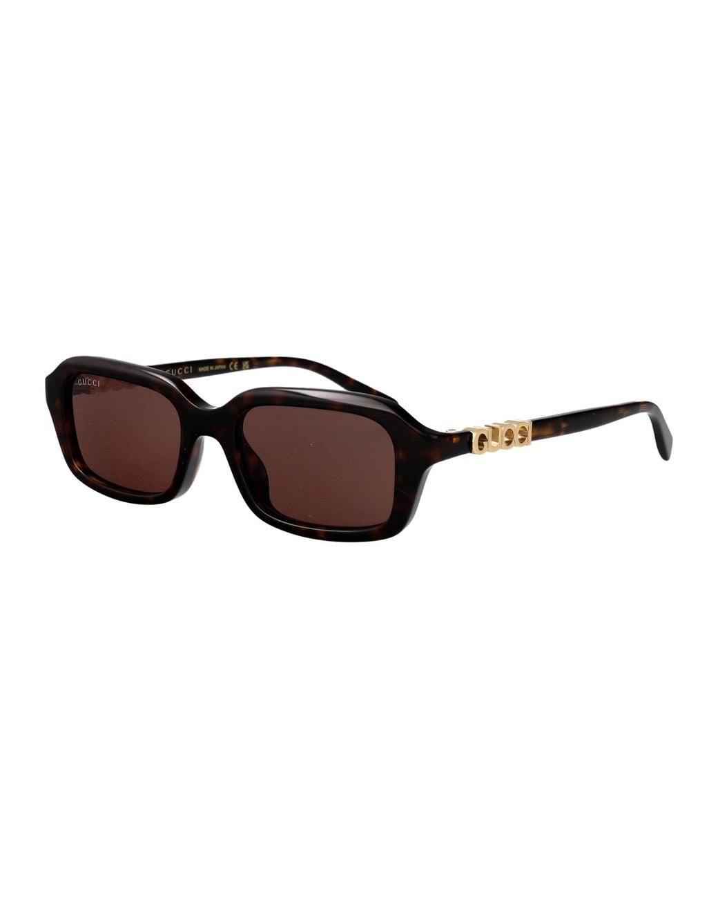 Gucci Brown Havana-Havana- Acetate Sunglasses