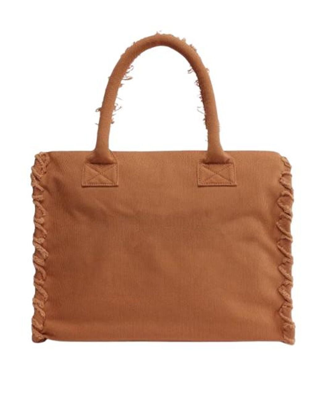 Pinko Brown Canvas Tote Bag