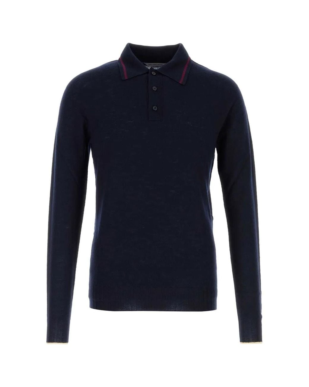 Balenciaga Blue Solid Polo for men